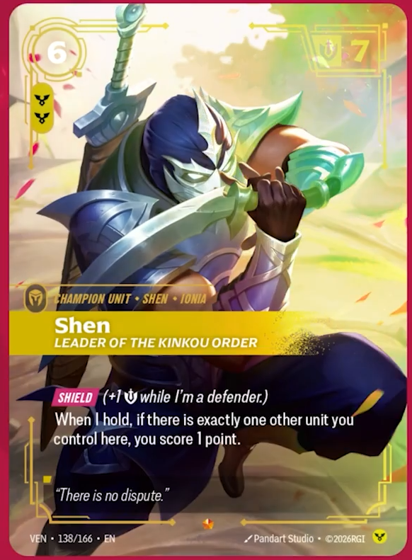 Shen#Leader of The Kinkou Order