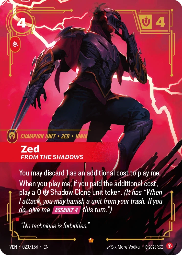 Zed#From The Shadows